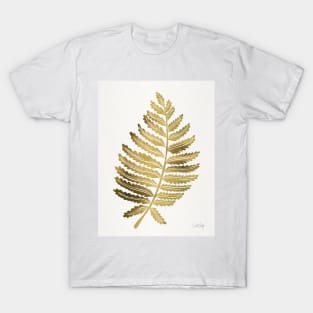 fern leaf gold T-Shirt